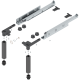 SPACE STEP set, Plastic/oţel, NL=460 mm, gri-orion mat