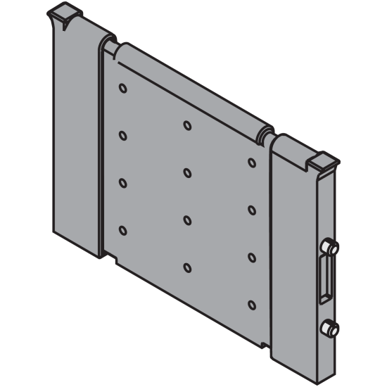 ORGA-LINE Separator transversal, pentru TANDEMBOX/TANDEM Sertar, Lăţime=88 mm, R7037 gri închis