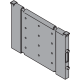 ORGA-LINE Separator transversal, pentru TANDEMBOX/TANDEM Sertar, Lăţime=88 mm, R7037 gri închis