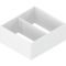 AMBIA-LINE Ramă, pentru LEGRABOX/MERIVOBOX Extragere cu front înalt, Oţel, de la NL=270 mm, Lăţime=242 mm, alb-mătase mat