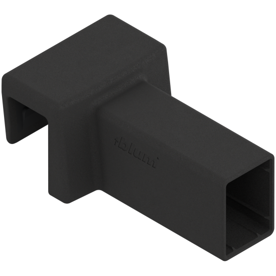 AMBIA-LINE Suport de traversă din sticlă, pentru LEGRABOX free, negru-carbon mat