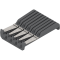 ORGA-LINE Suport de cuţite, pentru 4 cuţite mari şi 5 cuţite mici, Lăţime=177.5 mm, inox-periat/gri închis