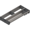 ORGA-LINE Set combinat (cu ocupare parţială), pentru TANDEMBOX Sertar, NL=450 mm, KB=1000 mm, Lăţime=200 mm, inox-periat/gri închis