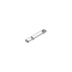 ORGA-LINE Set de casete (cu ocupare parţială), pentru TANDEMBOX Sertar, NL=650 mm, KB=600 mm, Lăţime=103 mm, inox-periat/gri închis