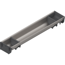 ORGA-LINE Set de casete (cu ocupare parţială), pentru TANDEMBOX Sertar, NL=550 mm, KB=900 mm, Lăţime=103 mm, inox-periat/gri închis
