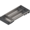 ORGA-LINE Set de casete (cu ocupare parţială), pentru TANDEMBOX Sertar, NL=450 mm, KB=450 mm, Lăţime=192 mm, inox-periat/gri închis