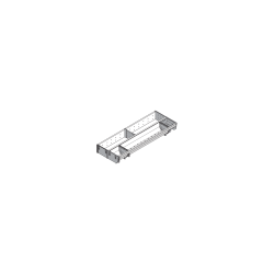 ORGA-LINE Set combinat (cu ocupare parţială), pentru TANDEMBOX Sertar, NL=550 mm, KB=1000 mm, Lăţime=200 mm, inox-periat/gri închis