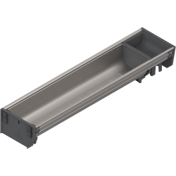 ORGA-LINE Set de casete (cu ocupare parţială), pentru TANDEMBOX Sertar, NL=450 mm, KB=900 mm, Lăţime=103 mm, inox-periat/gri închis