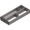ORGA-LINE Set combinat (cu ocupare parţială), pentru TANDEMBOX Sertar, NL=500 mm, KB=1000 mm, Lăţime=200 mm, inox-periat/gri închis