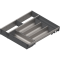 ORGA-LINE Set combinat (cu ocupare parţială), pentru TANDEMBOX Sertar, NL=450 mm, KB=1000 mm, Lăţime=377 mm, inox-periat/gri închis