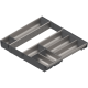 ORGA-LINE Set de casete (cu ocupare completă), pentru TANDEMBOX Sertar, NL=500 mm, KB=600 mm, inox-periat/gri închis