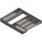 ORGA-LINE Set de casete (cu ocupare completă), pentru TANDEMBOX Sertar, NL=450 mm, KB=600 mm, inox-periat/gri închis