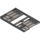 ORGA-LINE Set de casete (cu ocupare completă), pentru TANDEMBOX Sertar, NL=550 mm, KB=900 mm, inox-periat/gri închis