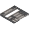 ORGA-LINE Set de casete (cu ocupare completă), pentru TANDEMBOX Sertar, NL=550 mm, KB=600 mm, inox-periat/gri închis