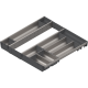 ORGA-LINE Set de casete (cu ocupare completă), pentru TANDEMBOX Sertar, NL=550 mm, KB=600 mm, inox-periat/gri închis