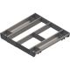 ORGA-LINE Set combinat (cu ocupare completă), pentru TANDEMBOX Sertar, NL=550 mm, KB=600 mm, inox-periat/gri închis