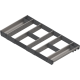 ORGA-LINE Set combinat (cu ocupare completă), pentru TANDEMBOX Sertar, NL=450 mm, KB=900 mm, inox-periat/gri închis