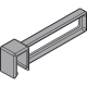 AMBIA-LINE Separator longitudinal pentru traversă, pentru MERIVOBOX, gri-orion mat