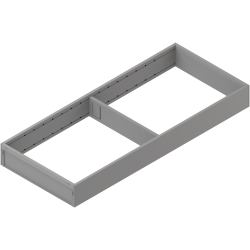 AMBIA-LINE Ramă, pentru MERIVOBOX Sertar, Oţel, NL=500 mm, Lăţime=200 mm, gri indiu mat
