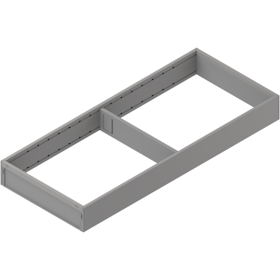 AMBIA-LINE Ramă, pentru MERIVOBOX Sertar, Oţel, NL=500 mm, Lăţime=200 mm, gri indiu mat