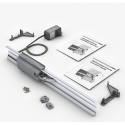 SERVO-DRIVE uno pentru soluţii pentru gunoi cu găleţi suspendate, Piercing (vârfuri metalice), R7037 gri închis
