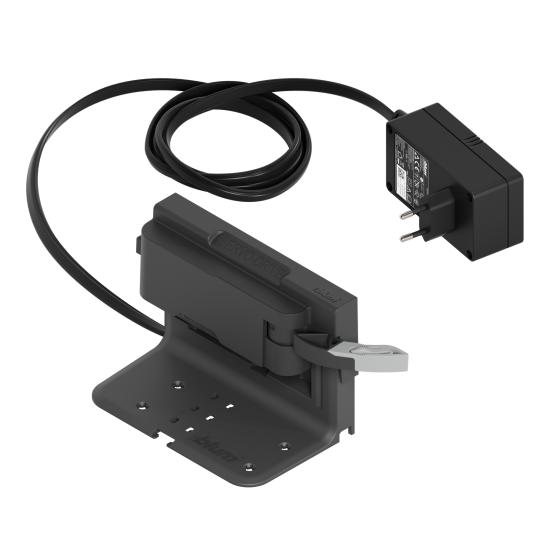 SERVO-DRIVE uno pentru soluţii pentru gunoi cu găleţi aşezate, Ştecher E, R7037 gri închis