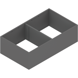 AMBIA-LINE Ramă, pentru LEGRABOX/MERIVOBOX Extragere cu front înalt, Oţel, de la NL=400 mm, Lăţime=218 mm, gri-orion mat