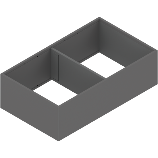 AMBIA-LINE Ramă, pentru LEGRABOX/MERIVOBOX Extragere cu front înalt, Oţel, de la NL=400 mm, Lăţime=218 mm, gri-orion mat