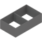 AMBIA-LINE Ramă, pentru LEGRABOX/MERIVOBOX Extragere cu front înalt, Oţel, de la NL=400 mm, Lăţime=218 mm, gri-orion mat