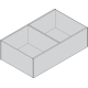 AMBIA-LINE Ramă, pentru LEGRABOX/MERIVOBOX Extragere cu front înalt, Design de lemn, de la NL=400 mm, Lăţime=218 mm, Stejar Bard./alb-mătase