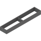 AMBIA-LINE Ramă, pentru LEGRABOX/MERIVOBOX Sertar, Oţel, NL=550 mm, Lăţime=100 mm, gri-orion mat