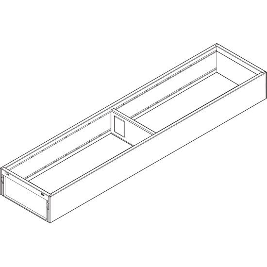 AMBIA-LINE Ramă, pentru LEGRABOX/MERIVOBOX Sertar, Oţel, NL=550 mm, Lăţime=100 mm, gri-orion mat