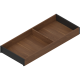 AMBIA-LINE Ramă, pentru LEGRABOX/MERIVOBOX Sertar, Design de lemn, NL=500 mm, Lăţime=200 mm, Nuc Tenn. / negru-carbon