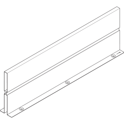 ORGA-LINE Perete intermediar, NL=500 mm, pentru TANDEMBOX intivo/antaro Extragere cu front înalt, în culoare 