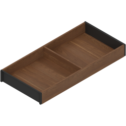 AMBIA-LINE Ramă, pentru LEGRABOX/MERIVOBOX Sertar, Design de lemn, NL=450 mm, Lăţime=200 mm, Nuc Tenn. / negru-carbon