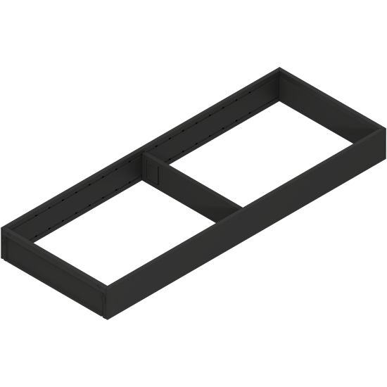 AMBIA-LINE Ramă, pentru LEGRABOX/MERIVOBOX Sertar, Oţel, NL=550 mm, Lăţime=200 mm, negru-carbon mat