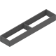 AMBIA-LINE Ramă, pentru LEGRABOX/MERIVOBOX Sertar, Oţel, NL=500 mm, Lăţime=100 mm, gri-orion mat