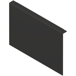 AMBIA-LINE Adaptor pt perete posterior din lemn, pentru LEGRABOX/MERIVOBOX Extragere cu front înalt Înălţime C, Oţel, negru-carbon mat