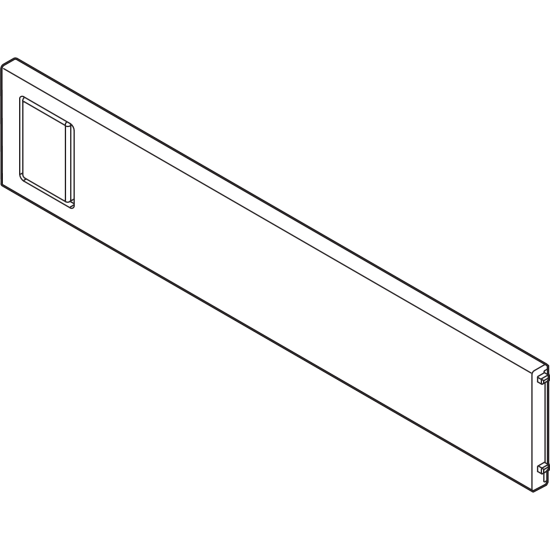 AMBIA-LINE Separator transversal, pentru LEGRABOX/MERIVOBOX Sertar (ZC7S300RSU), Plastic, alb-mătase mat