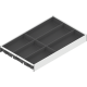 AMBIA-LINE Organizator pt tacâmuri, pentru LEGRABOX/MERIVOBOX Sertar, Plastic/oţel, 6 Compartimente pt tacâmuri, NL=500 mm, Lăţime=300 mm, alb-mătase/gri-orion