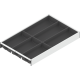 AMBIA-LINE Organizator pt tacâmuri, pentru LEGRABOX/MERIVOBOX Sertar, Plastic/oţel, 6 Compartimente pt tacâmuri, NL=500 mm, Lăţime=300 mm, alb-mătase/gri-orion