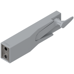 CABLOXX Casetă de închidere, set (Casetă de închidere, piesă frontală, clapetă de acoperire), gri-aluminiu