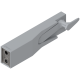 CABLOXX Casetă de închidere, set (Casetă de închidere, piesă frontală, clapetă de acoperire), gri-aluminiu