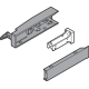 CABLOXX Casetă de închidere, set (Casetă de închidere, piesă frontală, clapetă de acoperire), gri-aluminiu