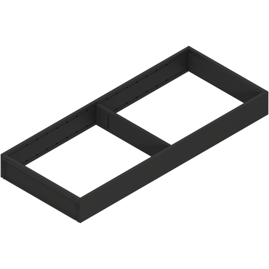 AMBIA-LINE Ramă, pentru LEGRABOX/MERIVOBOX Sertar, Oţel, NL=500 mm, Lăţime=200 mm, negru-carbon mat