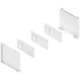 AMBIA-LINE Set pentru sticle, pentru LEGRABOX/MERIVOBOX, alb-mătase mat