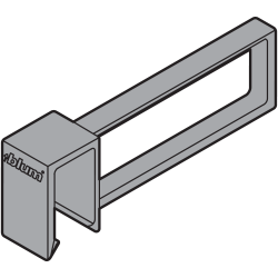 ORGA-LINE Separator longitudinal pentru traversă, pentru TANDEMBOX antaro, gri-aluminiu
