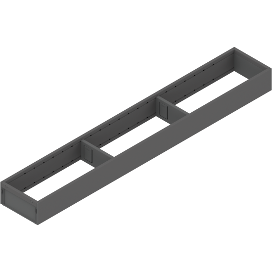 AMBIA-LINE Ramă, pentru LEGRABOX/MERIVOBOX Sertar, Oţel, NL=650 mm, Lăţime=100 mm, gri-orion mat