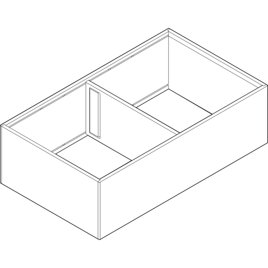 AMBIA-LINE Ramă, pentru LEGRABOX/MERIVOBOX Extragere cu front înalt, Oţel, de la NL=400 mm, Lăţime=218 mm, negru-carbon mat