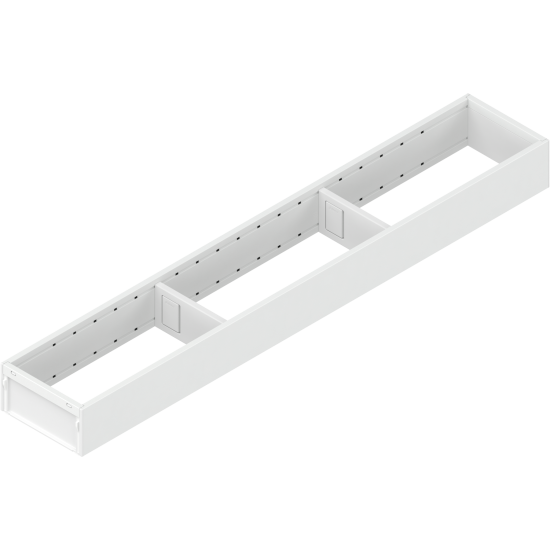 AMBIA-LINE Ramă, pentru LEGRABOX/MERIVOBOX Sertar, Oţel, NL=600 mm, Lăţime=100 mm, alb-mătase mat